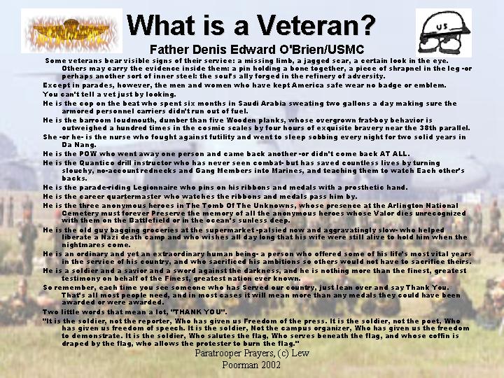 what is a veteran essay